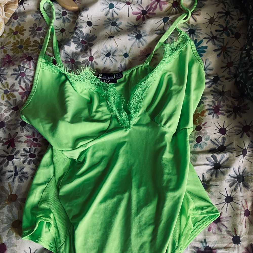 Pretty Little Thing: Lime Green Bodysuit